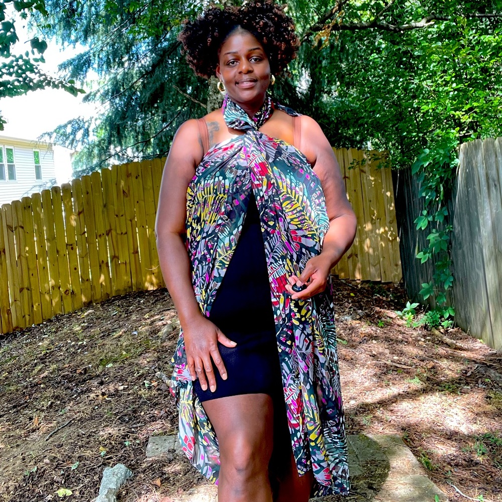 Multi Colored Tribal Print Sarong